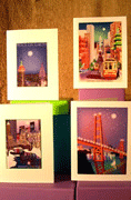 san francisco holiday cards, new york city holiday cards